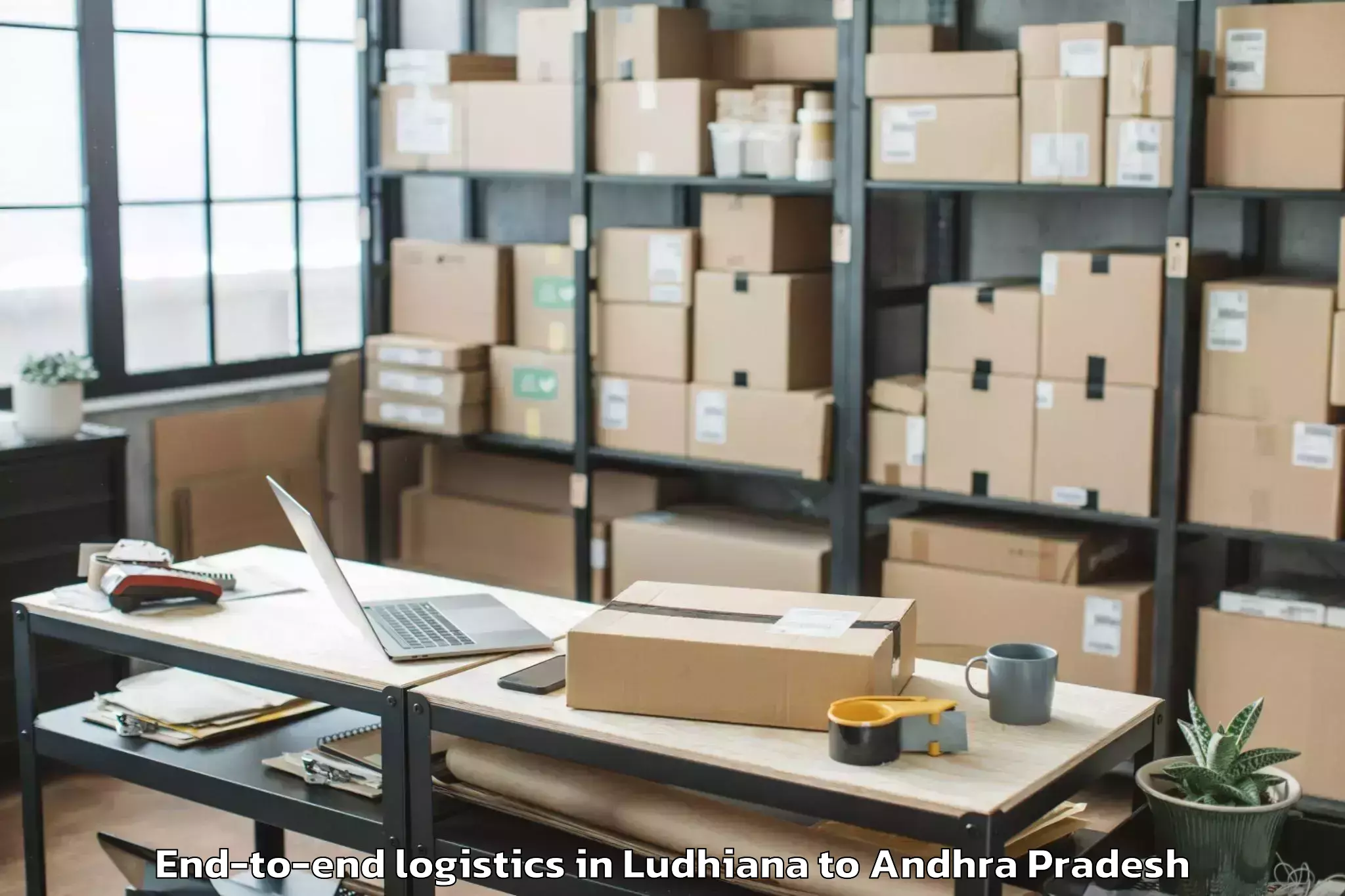 Top Ludhiana to Peda Araveedu End To End Logistics Available